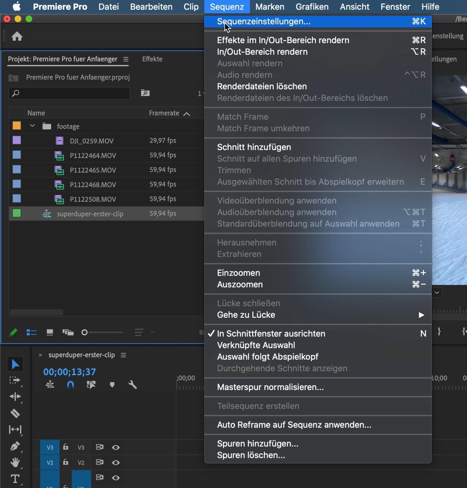 Premiere Pro Anfänger Tutorial 40