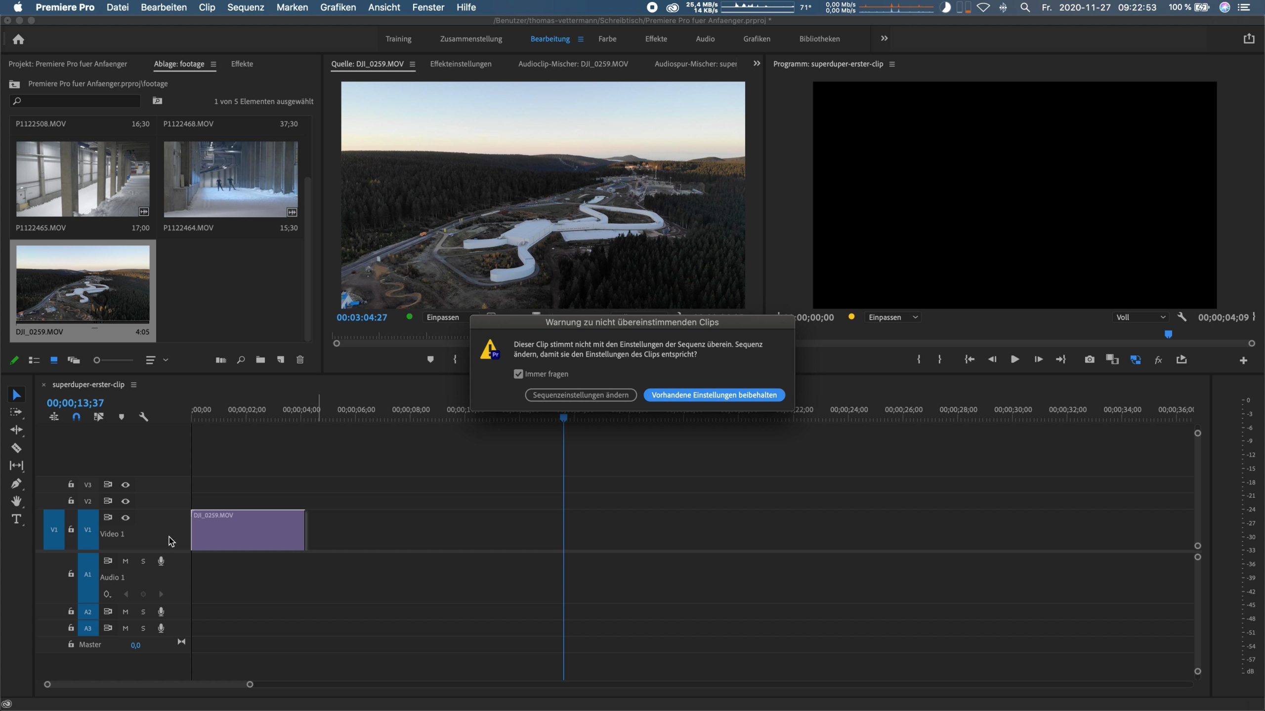 Premiere Pro Anfänger Tutorial 49