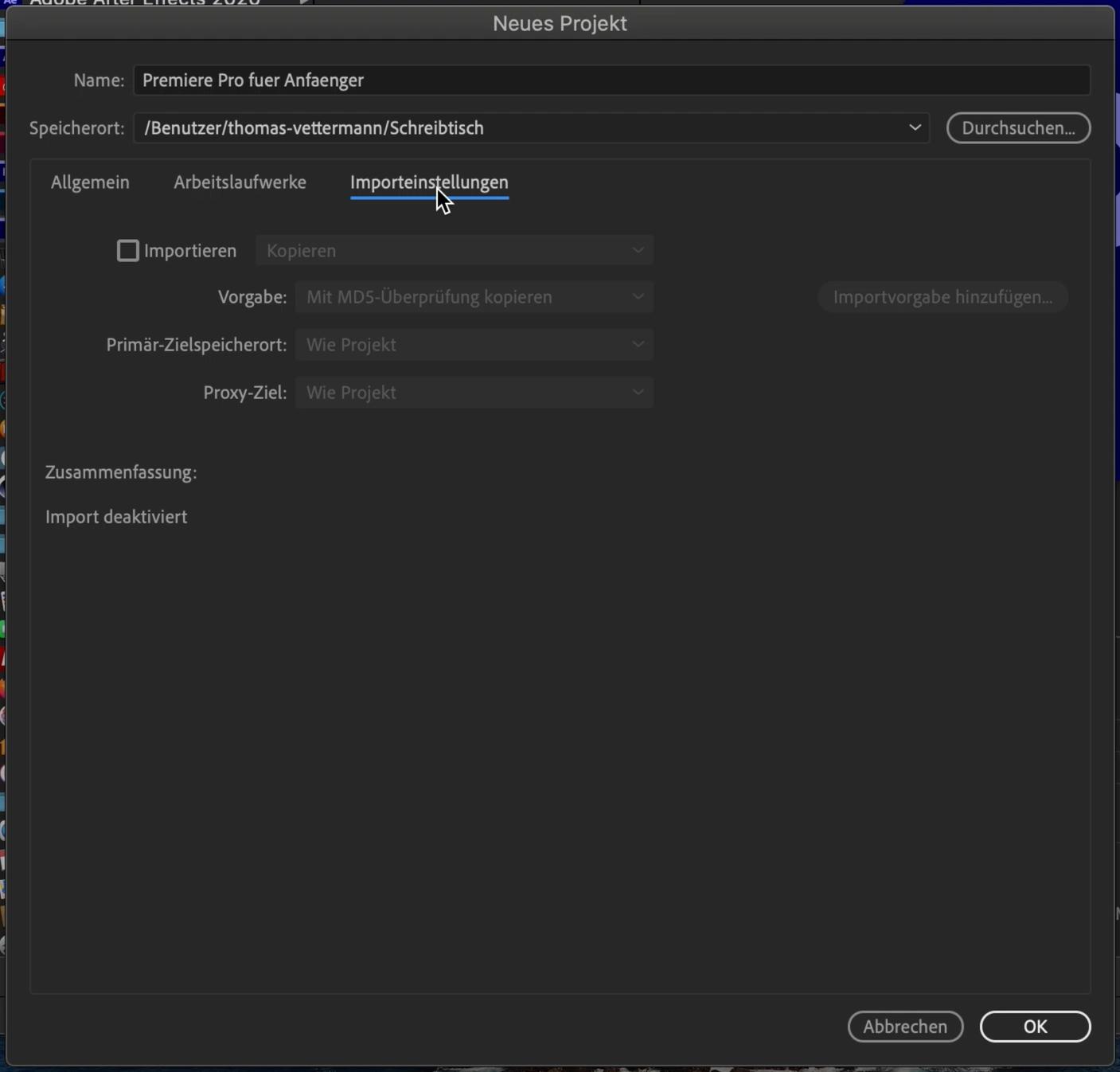 Premiere Pro Anfänger Tutorial 6