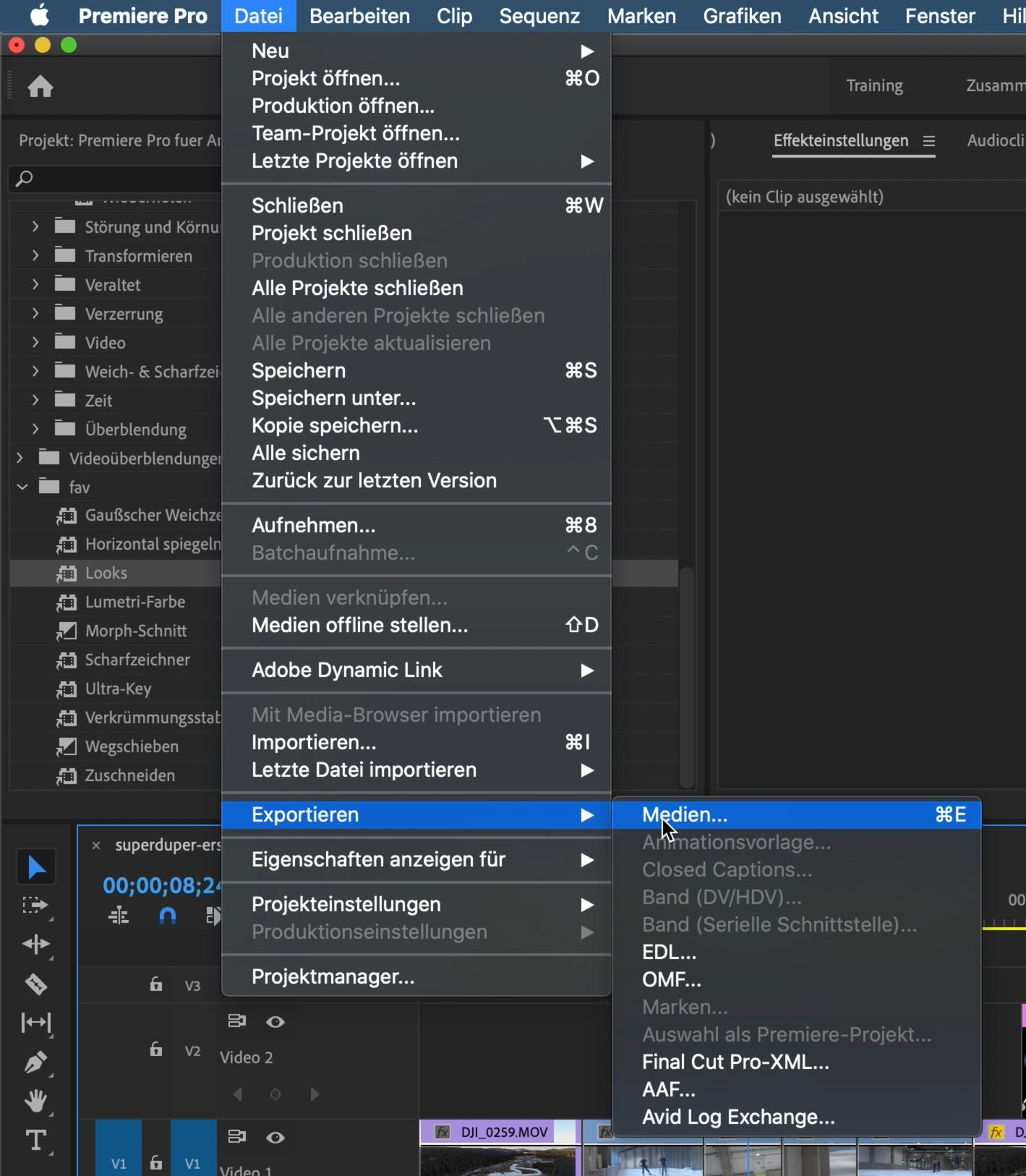 Premiere Pro Anfänger Tutorial 74