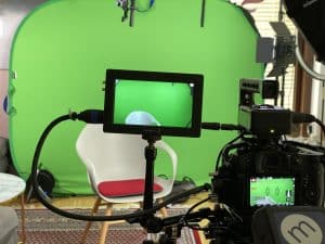 Greenscreen mobiles Studio der Thomas Vettermann Videoproduktion in München